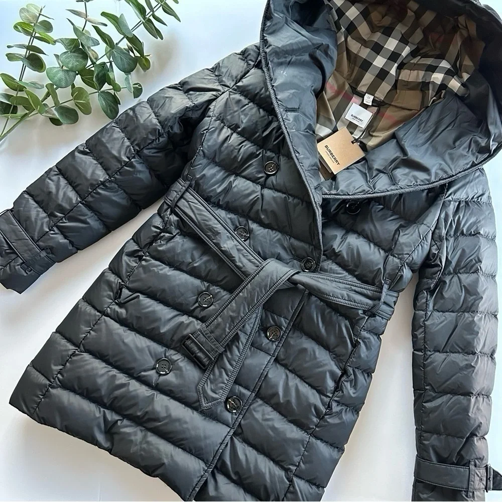 NEW Burberry Women’s Witley Down Jacket Black - Picture 1 of 9